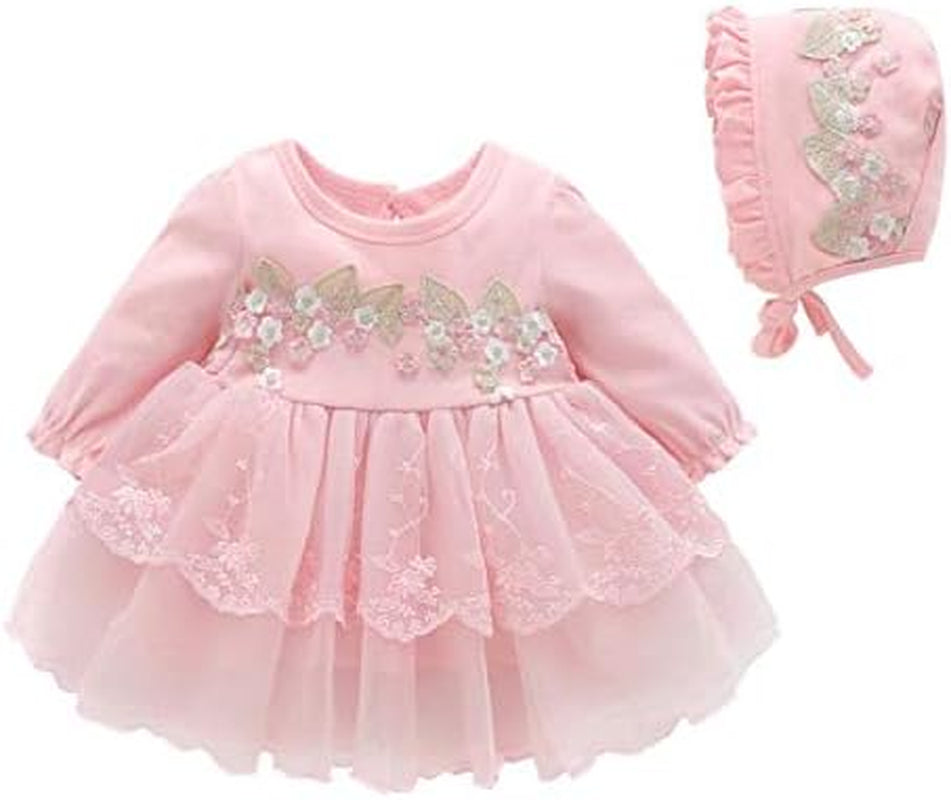 Baby Girls Princess Dress 1St Birthday Dress Outfit Wedding Christmas Party Dress Hat Headband Tights Shoes Set